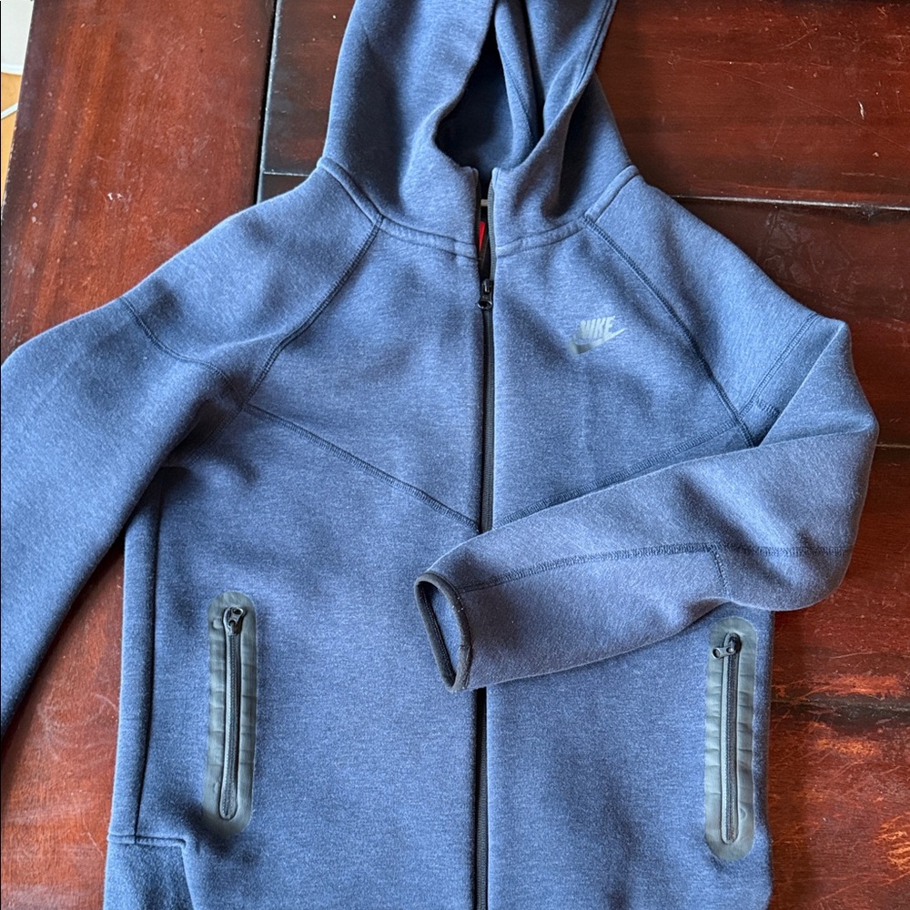 Nike tech Navy Full-Zip Hoodie